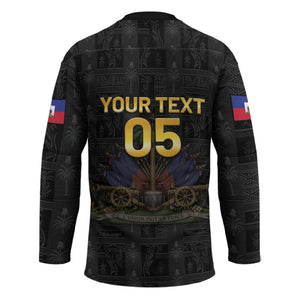 Custom Haiti Football 2026 Hockey Jersey Haiti Nan Mondyal