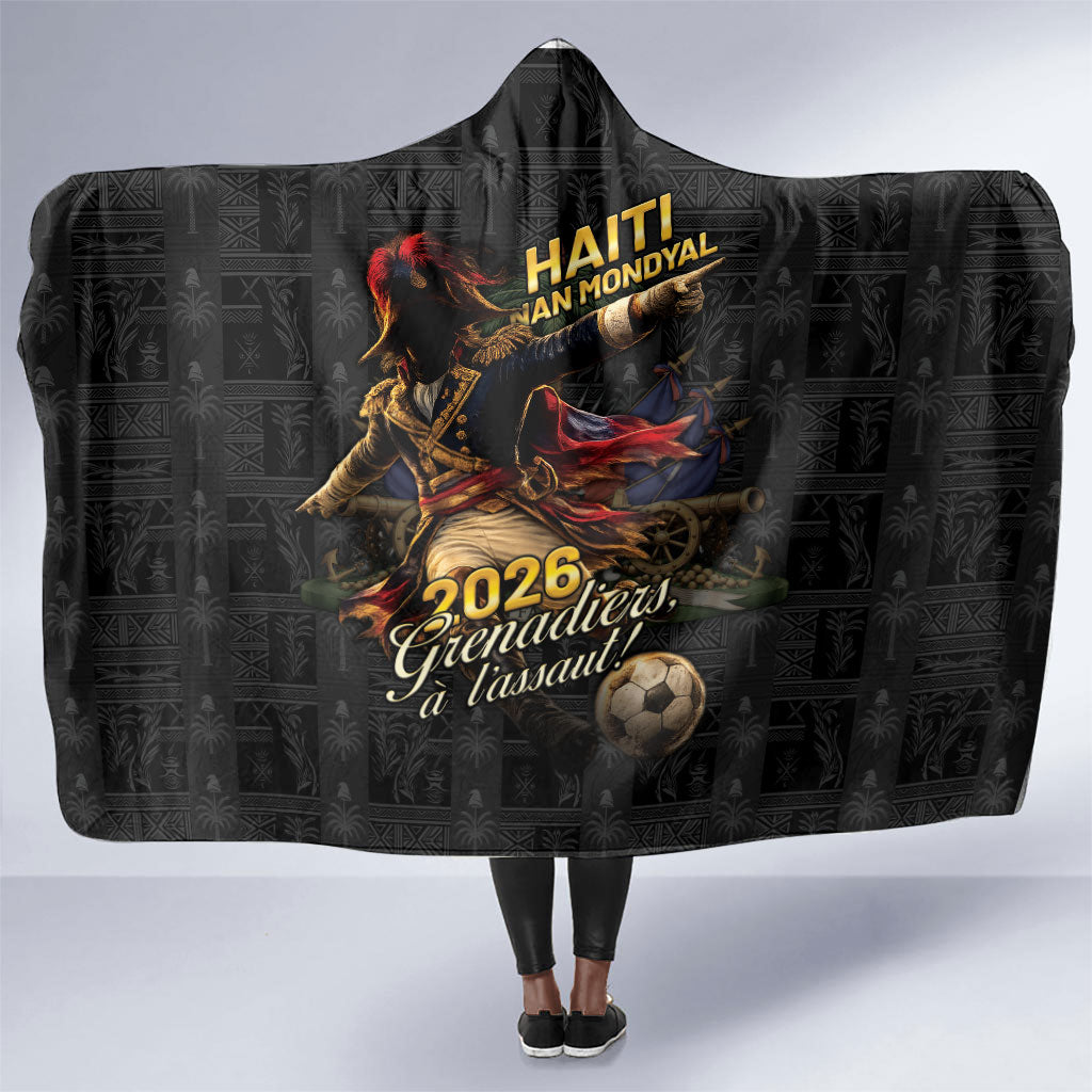 Haiti Football 2026 Hooded Blanket Haiti Nan Mondyal