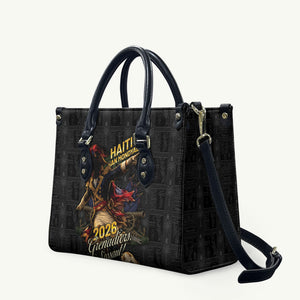 Haiti Football 2026 Leather Bag Haiti Nan Mondyal