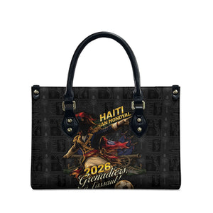 Haiti Football 2026 Leather Bag Haiti Nan Mondyal