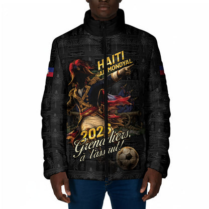 Custom Haiti Football 2026 Padded Jacket Haiti Nan Mondyal