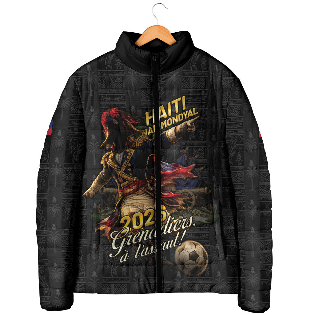 Custom Haiti Football 2026 Padded Jacket Haiti Nan Mondyal