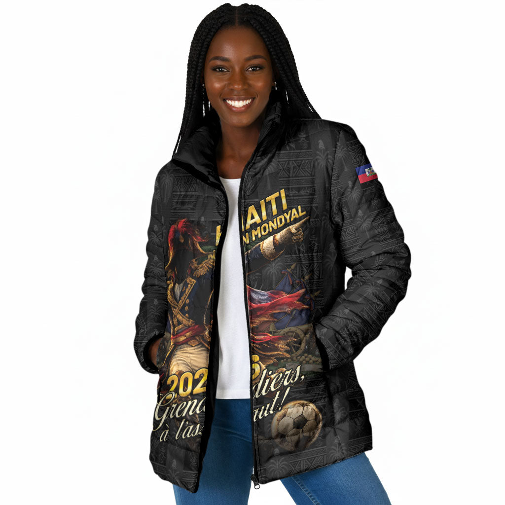 Custom Haiti Football 2026 Padded Jacket Haiti Nan Mondyal