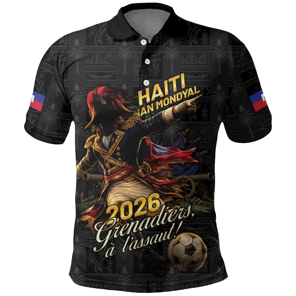 Custom Haiti Football 2026 Polo Shirt Haiti Nan Mondyal