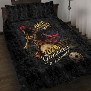 Haiti Football 2026 Quilt Bed Set Haiti Nan Mondyal