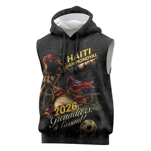 Custom Haiti Football 2026 Sleeveless Hoodie Haiti Nan Mondyal