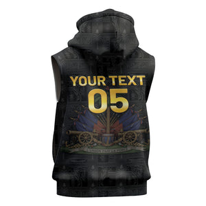 Custom Haiti Football 2026 Sleeveless Hoodie Haiti Nan Mondyal