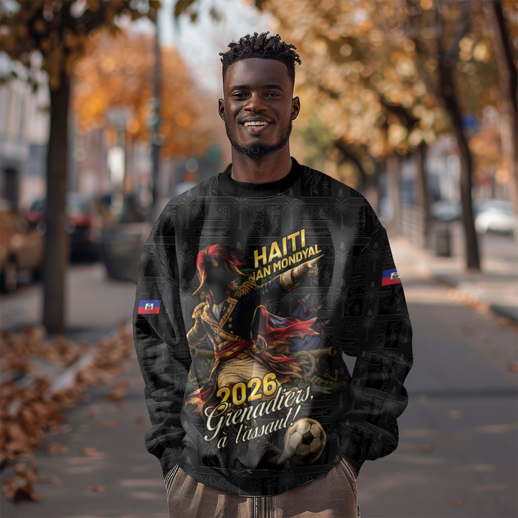 Custom Haiti Football 2026 Sweatshirt Haiti Nan Mondyal