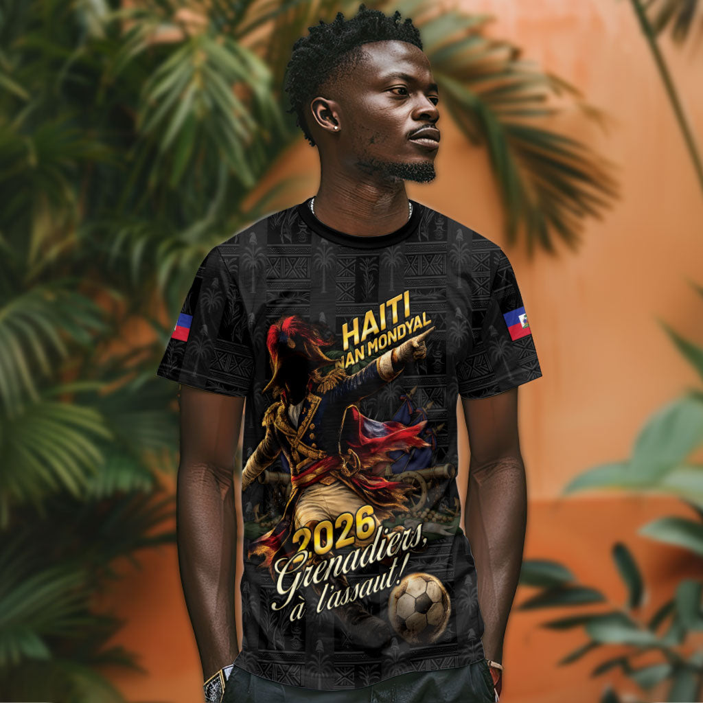 Custom Haiti Football 2026 T shirt Haiti Nan Mondyal
