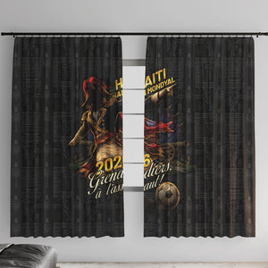 Haiti Football 2026 Window Curtain Haiti Nan Mondyal