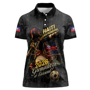 Custom Haiti Football 2026 Women Polo Shirt Haiti Nan Mondyal
