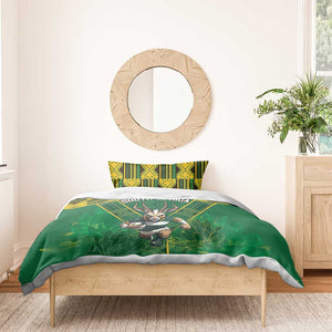 South Africa Rugby 2024 Bedding Set Go Bokke African Pattern