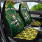 South Africa Rugby 2024 Car Seat Cover Go Bokke African Pattern