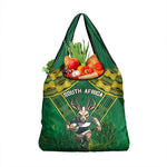 South Africa Rugby 2024 Grocery Bag Go Bokke African Pattern