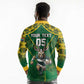 Custom South Africa Rugby 2024 Long Sleeve Polo Shirt Go Bokke African Pattern
