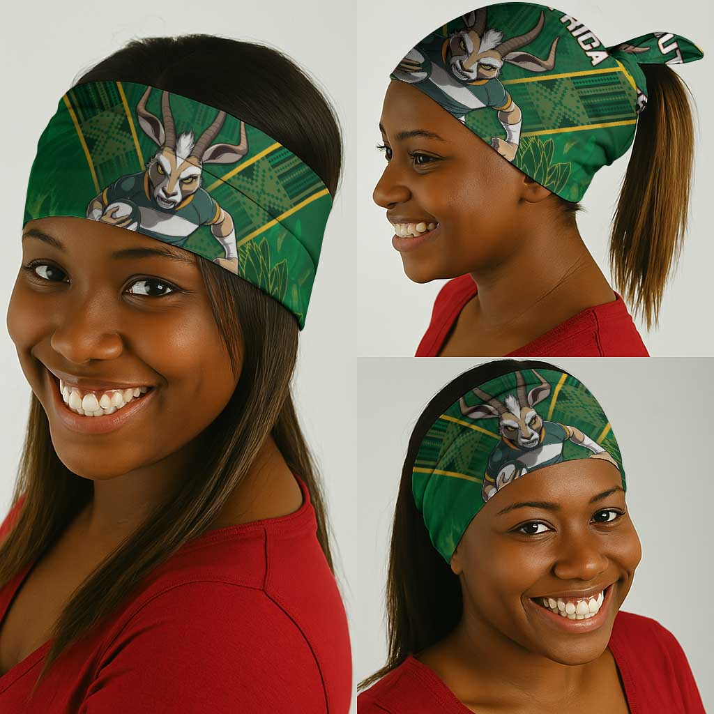South Africa Rugby 2024 Neck Gaiter Go Bokke African Pattern LT05