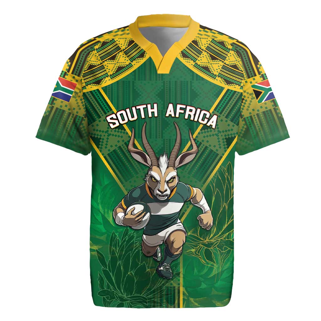 Custom South Africa Rugby 2024 Rugby Jersey Go Bokke African Pattern