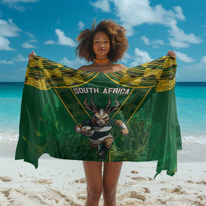 South Africa Rugby 2024 Sarong Go Bokke African Pattern