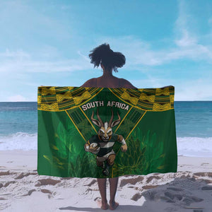 South Africa Rugby 2024 Sarong Go Bokke African Pattern