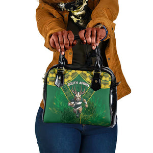 South Africa Rugby 2024 Shoulder Handbag Go Bokke African Pattern