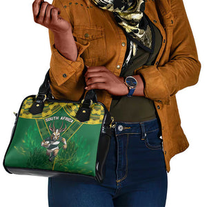 South Africa Rugby 2024 Shoulder Handbag Go Bokke African Pattern