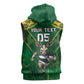 Custom South Africa Rugby 2024 Sleeveless Zip Hoodie Go Bokke African Pattern - African Pride