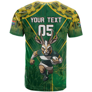 Custom South Africa Rugby 2024 T shirt Go Bokke African Pattern