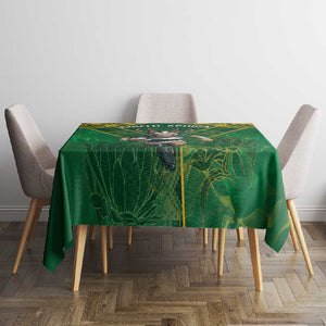 South Africa Rugby 2024 Tablecloth Go Bokke African Pattern