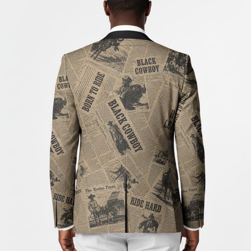 Black Cowboy Blazer Western Rodeo Melanin Black History