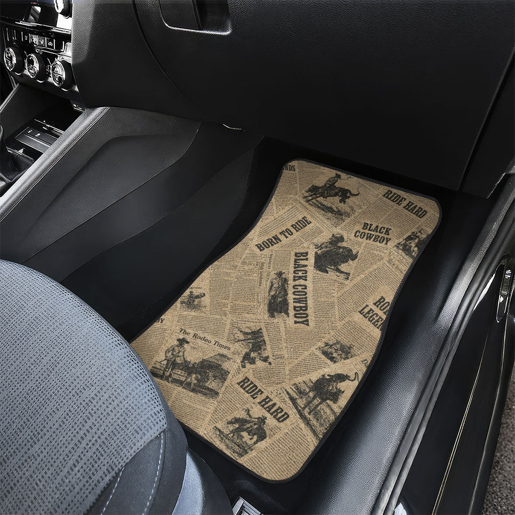Black Cowboy Car Mats Western Rodeo Melanin Black History