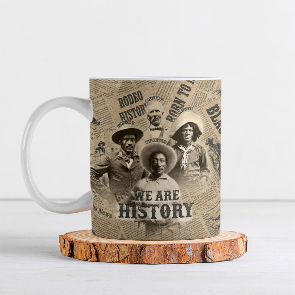 Black Cowboy Ceramic Mug Western Rodeo Melanin Black History