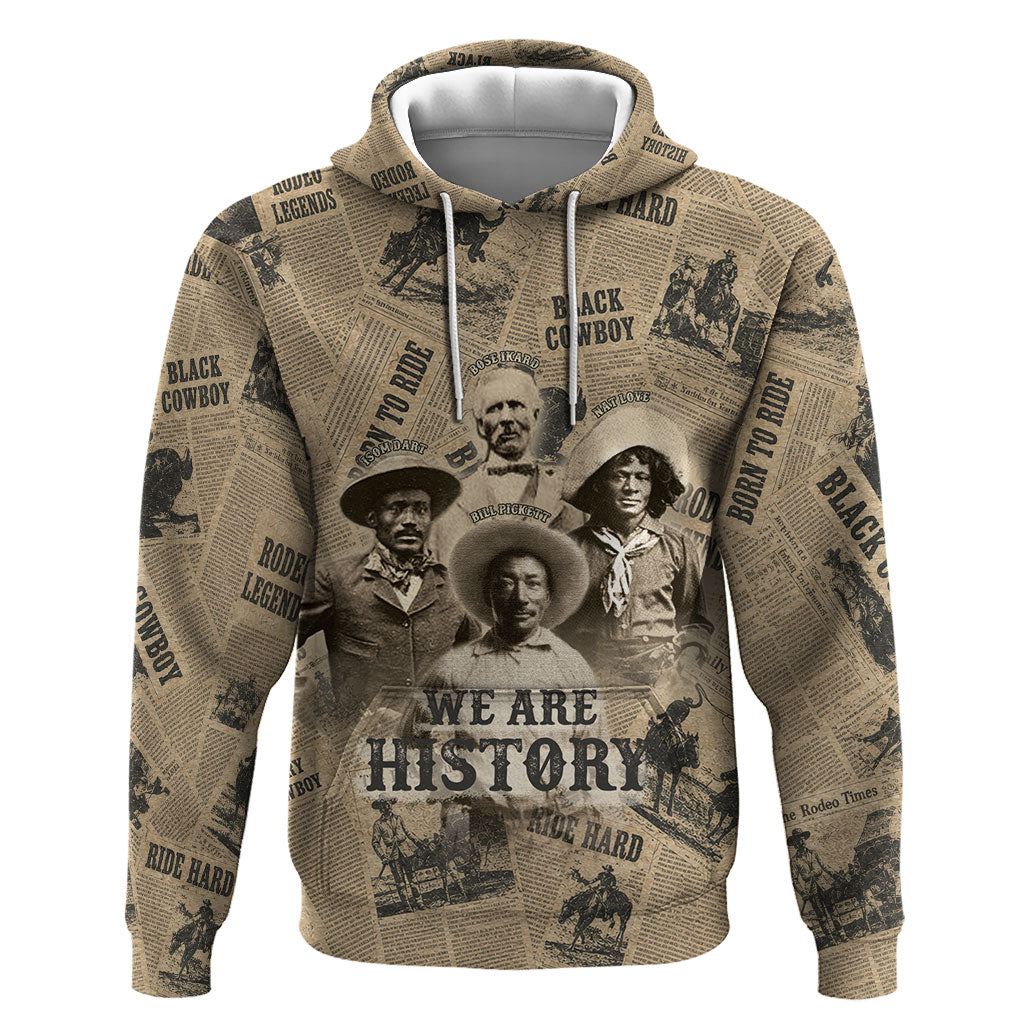 Black Cowboy Hoodie Western Rodeo Melanin Black History