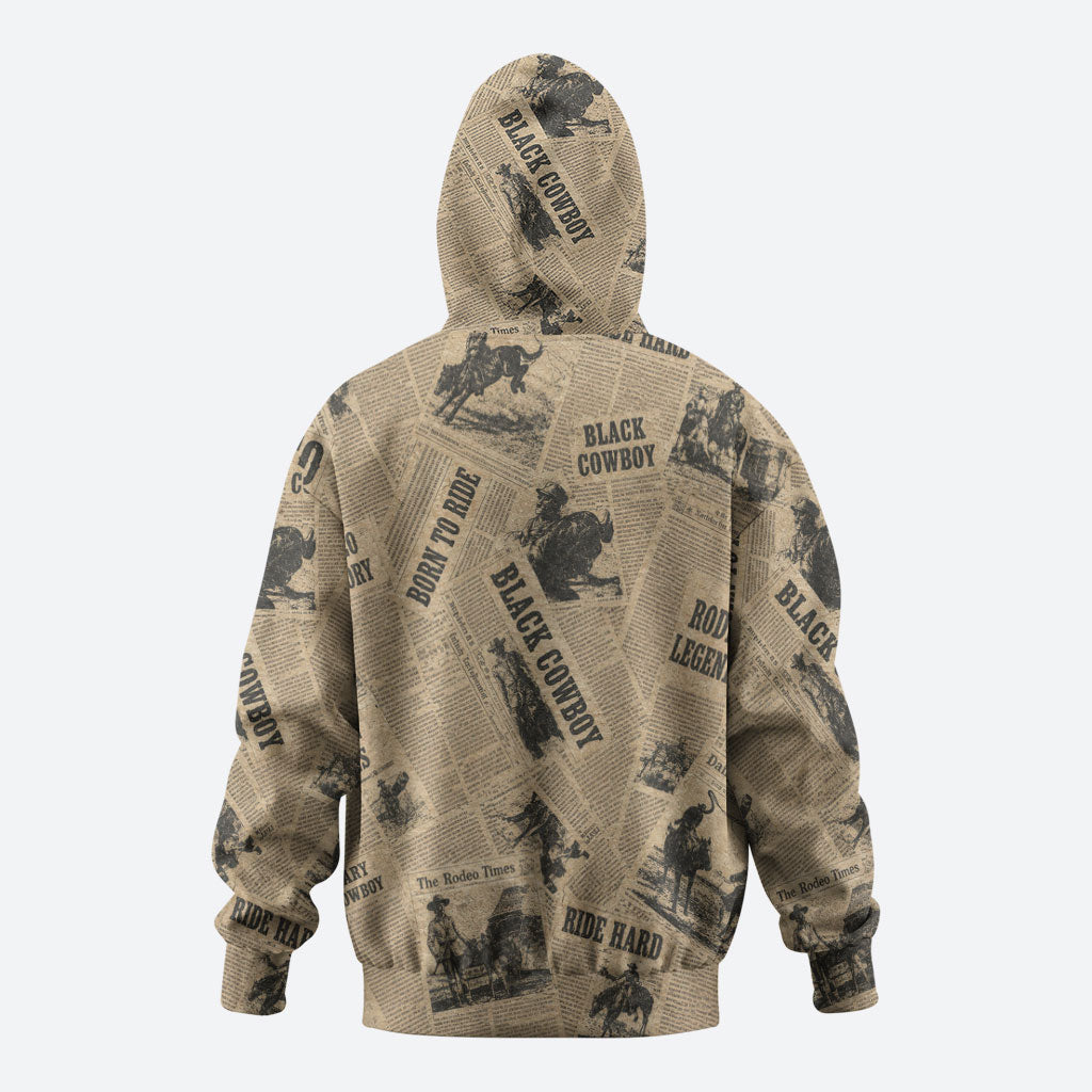 Black Cowboy Hoodie Western Rodeo Melanin Black History