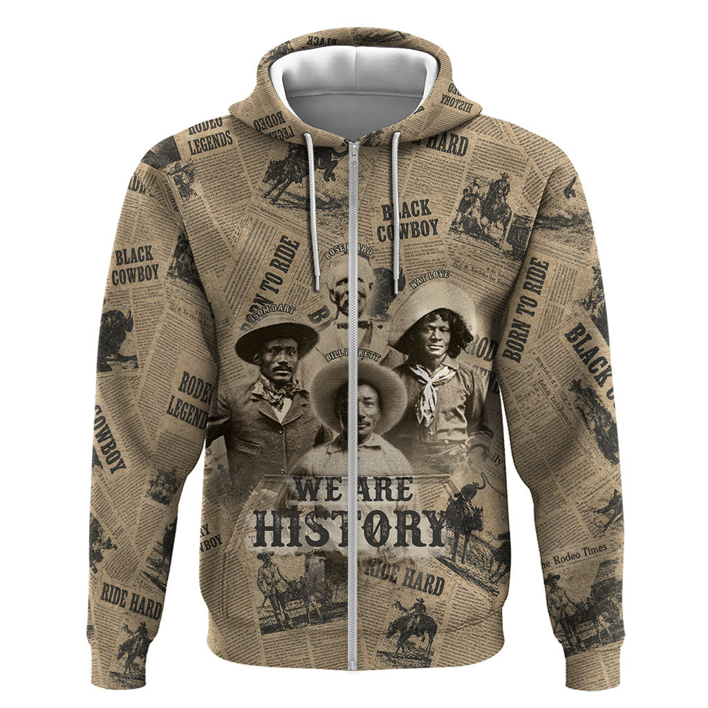 Black Cowboy Hoodie Western Rodeo Melanin Black History