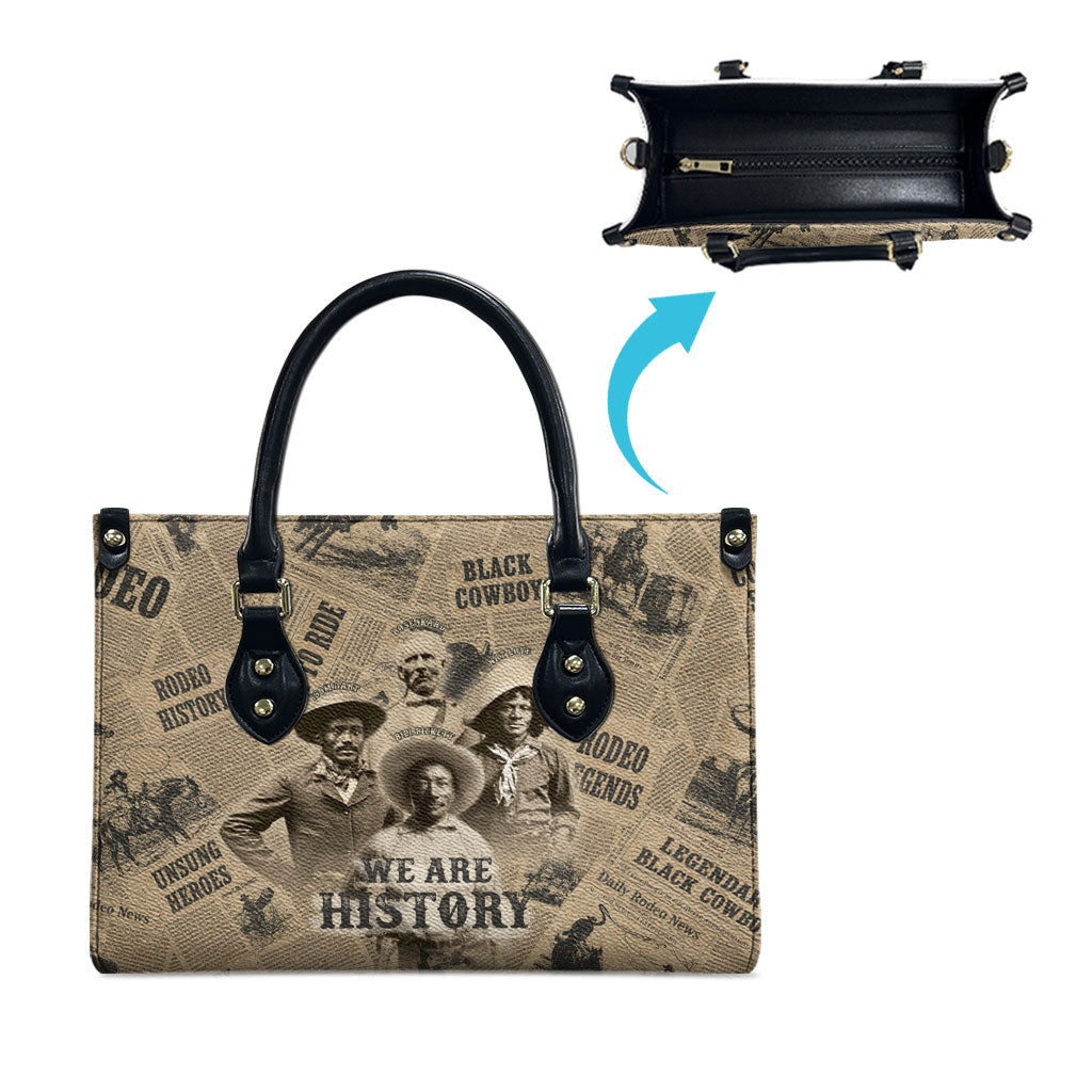 Black Cowboy Leather Bag Western Rodeo Melanin Black History