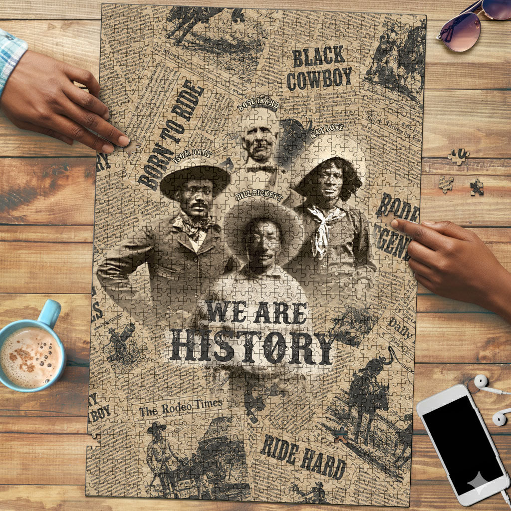 Black Cowboy Puzzle Western Rodeo Melanin Black History