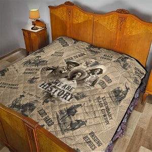 Black Cowboy Quilt Western Rodeo Melanin Black History
