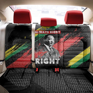 MLK Honoring The Legacy Back Car Seat Cover Black Version