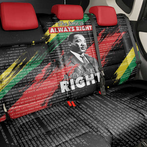 MLK Honoring The Legacy Back Car Seat Cover Black Version