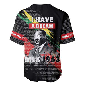 MLK Honoring The Legacy Baseball Jersey Black Version