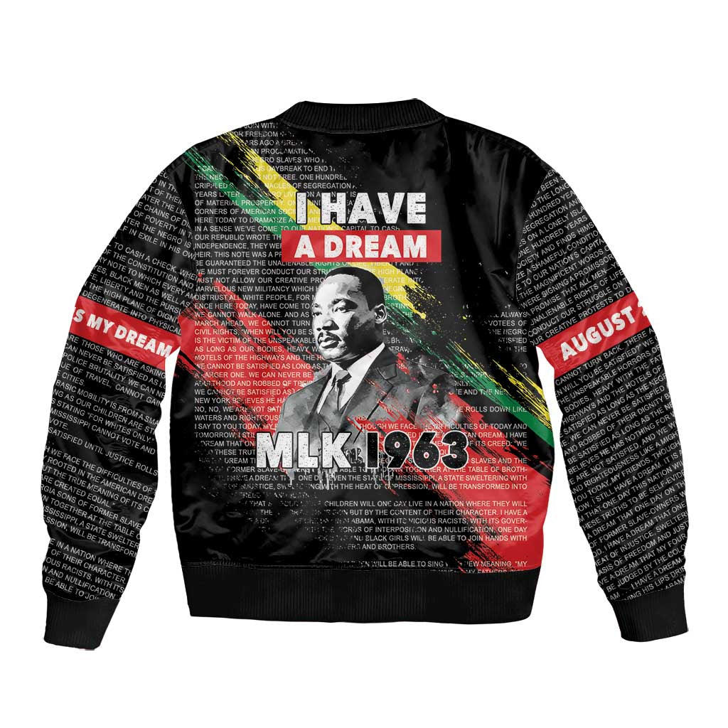 MLK Honoring The Legacy Bomber Jacket Black Version