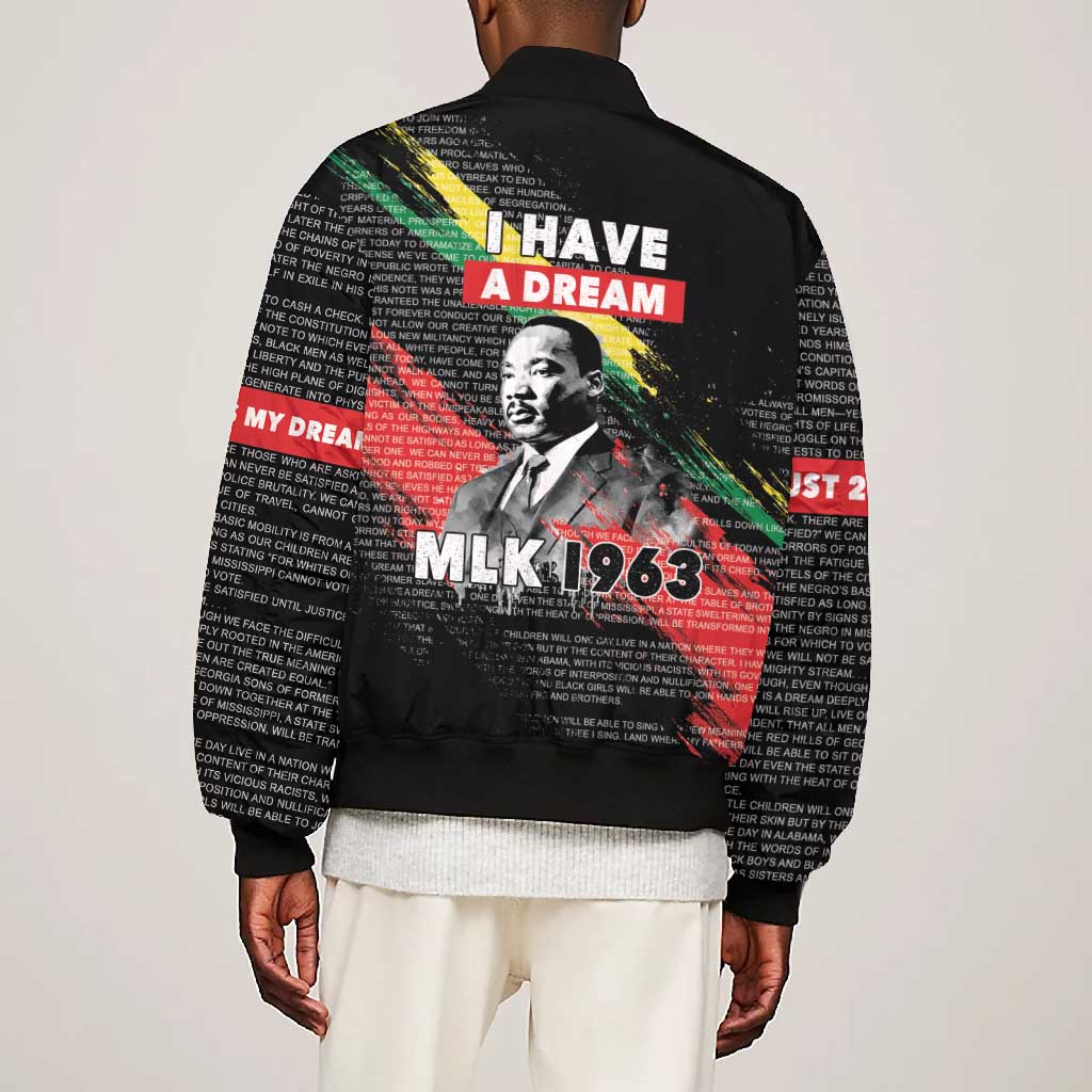 MLK Honoring The Legacy Bomber Jacket Black Version