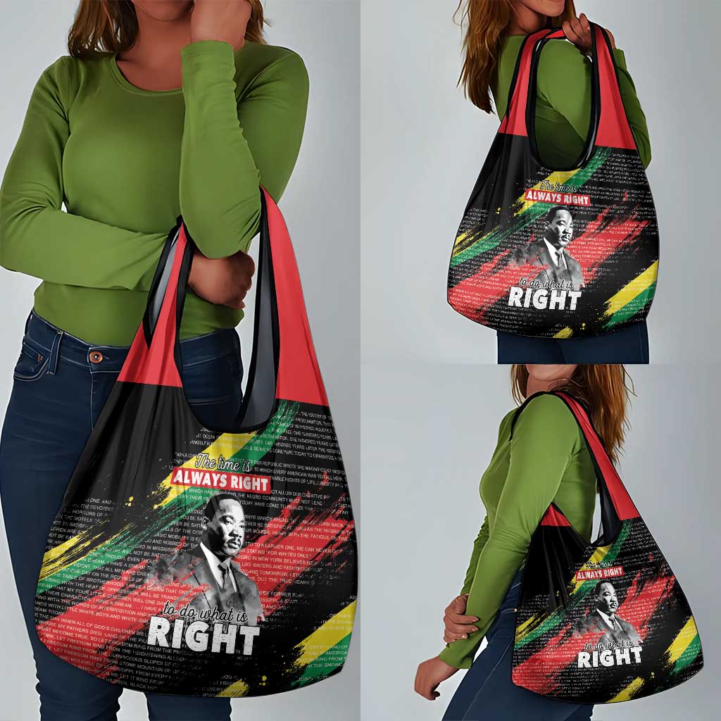 MLK Honoring The Legacy Grocery Bag Black Version