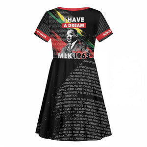 MLK Honoring The Legacy Kid Short Sleeve Dress Black Version