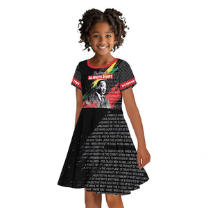 MLK Honoring The Legacy Kid Short Sleeve Dress Black Version