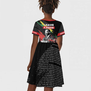 MLK Honoring The Legacy Kid Short Sleeve Dress Black Version