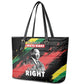 MLK Honoring The Legacy Leather Tote Bag Black Version
