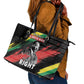 MLK Honoring The Legacy Leather Tote Bag Black Version