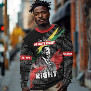 MLK Honoring The Legacy Long Sleeve Shirt Black Version