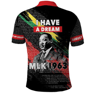 MLK Honoring The Legacy Polo Shirt Black Version